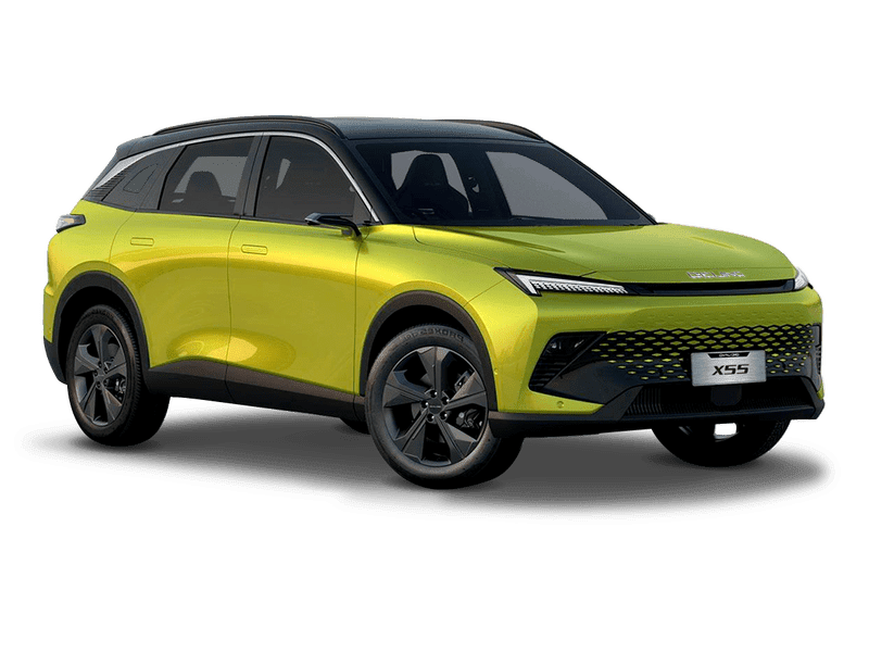 Купить BAIC X55 в Туле - Жёлтый металлик с чёрной крышей